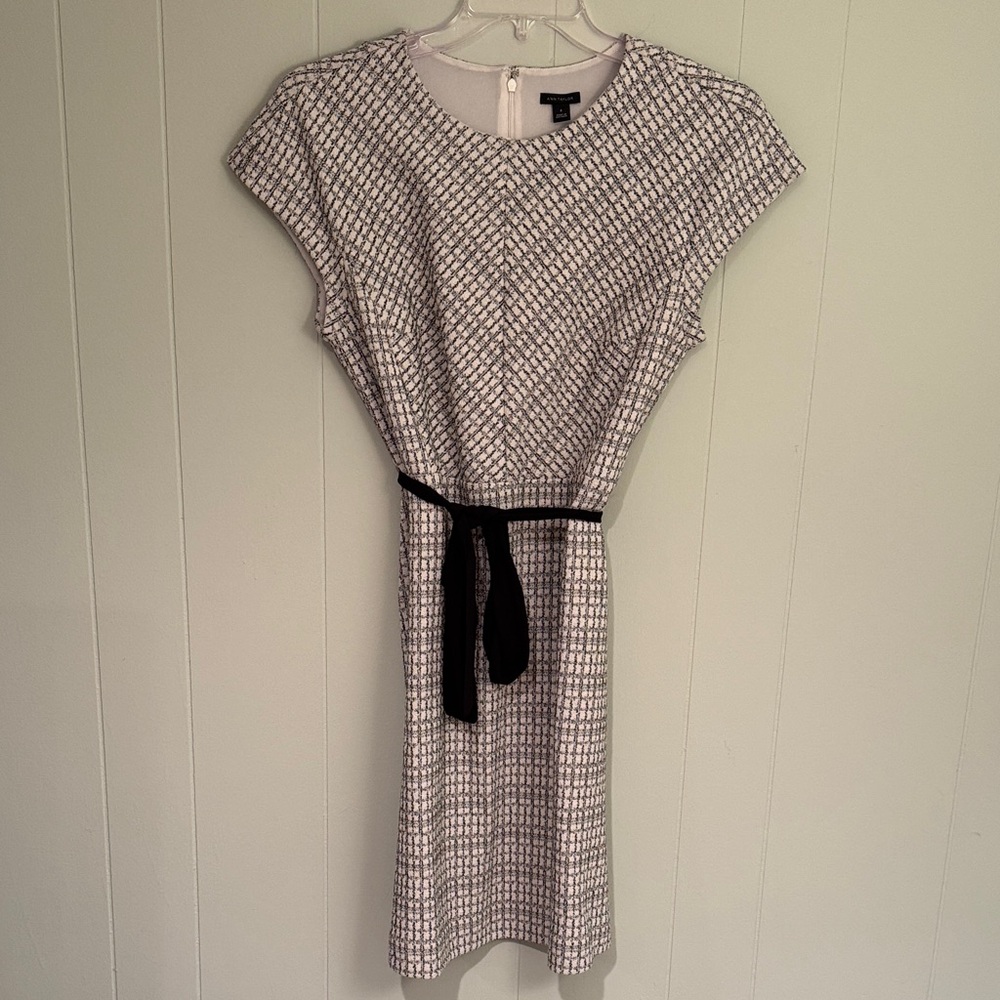 Ann Taylor Black and White Work Dress